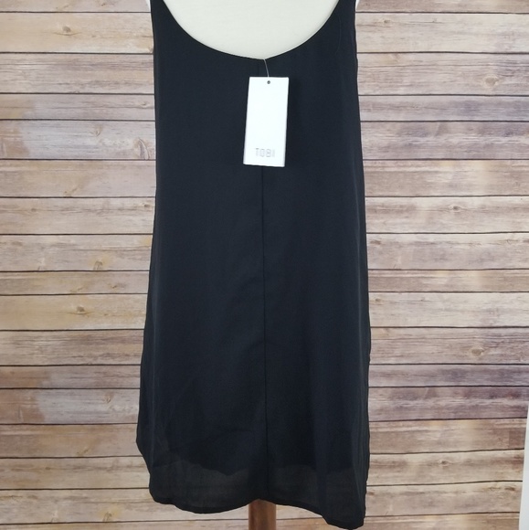 Tobi Black Spaghetti Strap Embellished Party Dress - Picture 4 of 8